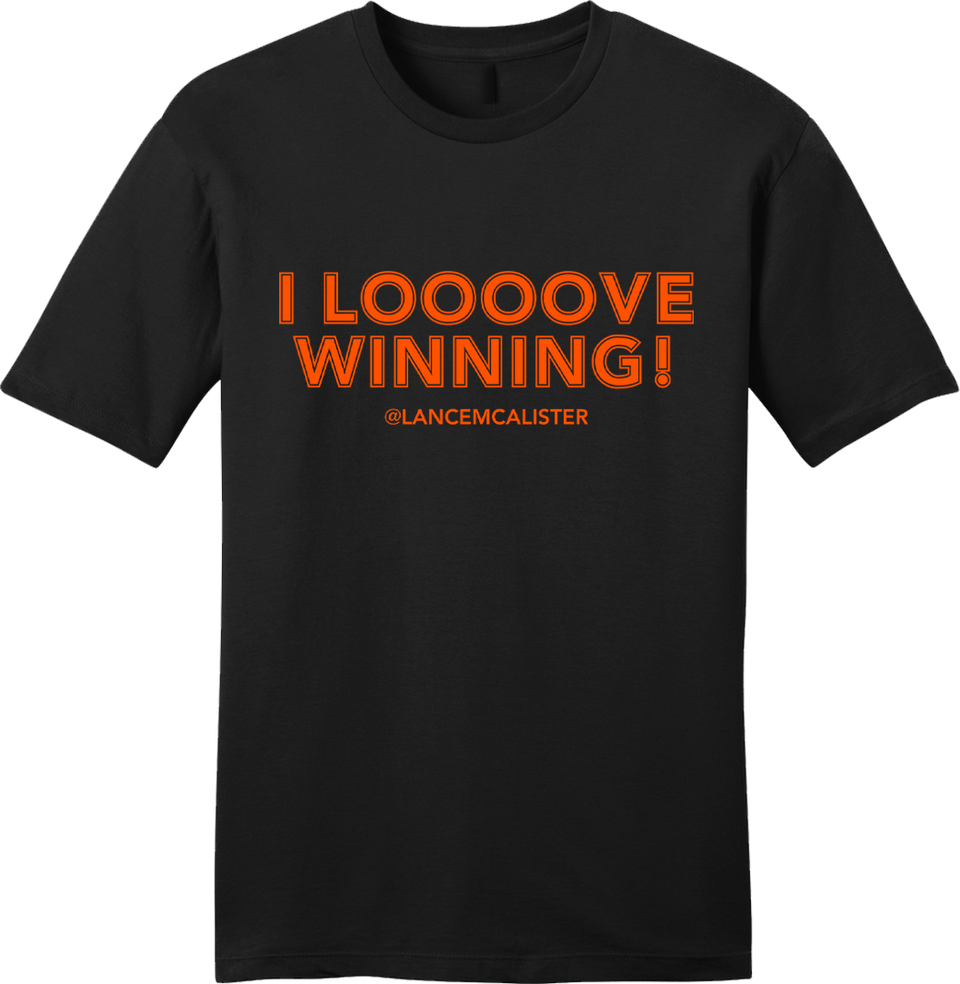 I Loooove Winning Lance McAlister Orange Ink - Cincy Shirts