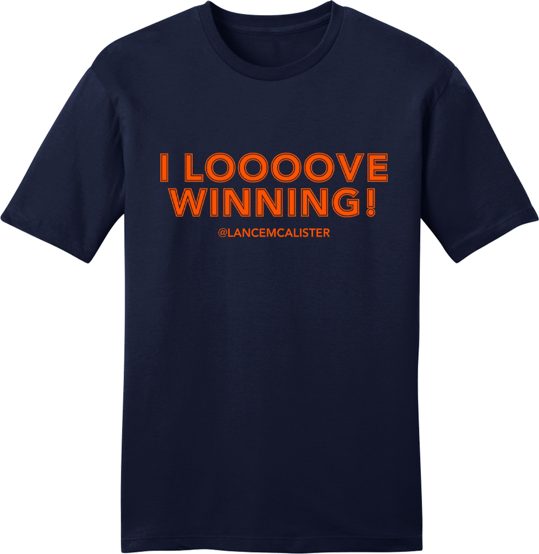 I Loooove Winning Lance McAlister Orange Ink - Cincy Shirts