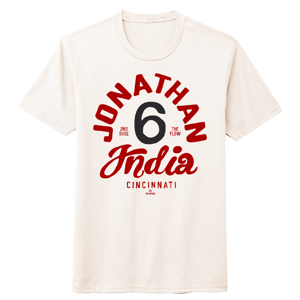 Jonathan India The Red Sparrow mlbpa Tee | Cincy Shirts Unisex T-Shirt / White / L