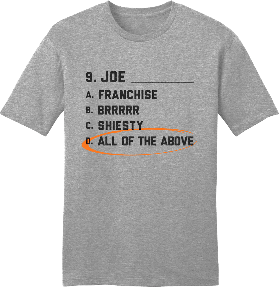 Joe Multiple Choice - Cincy Shirts