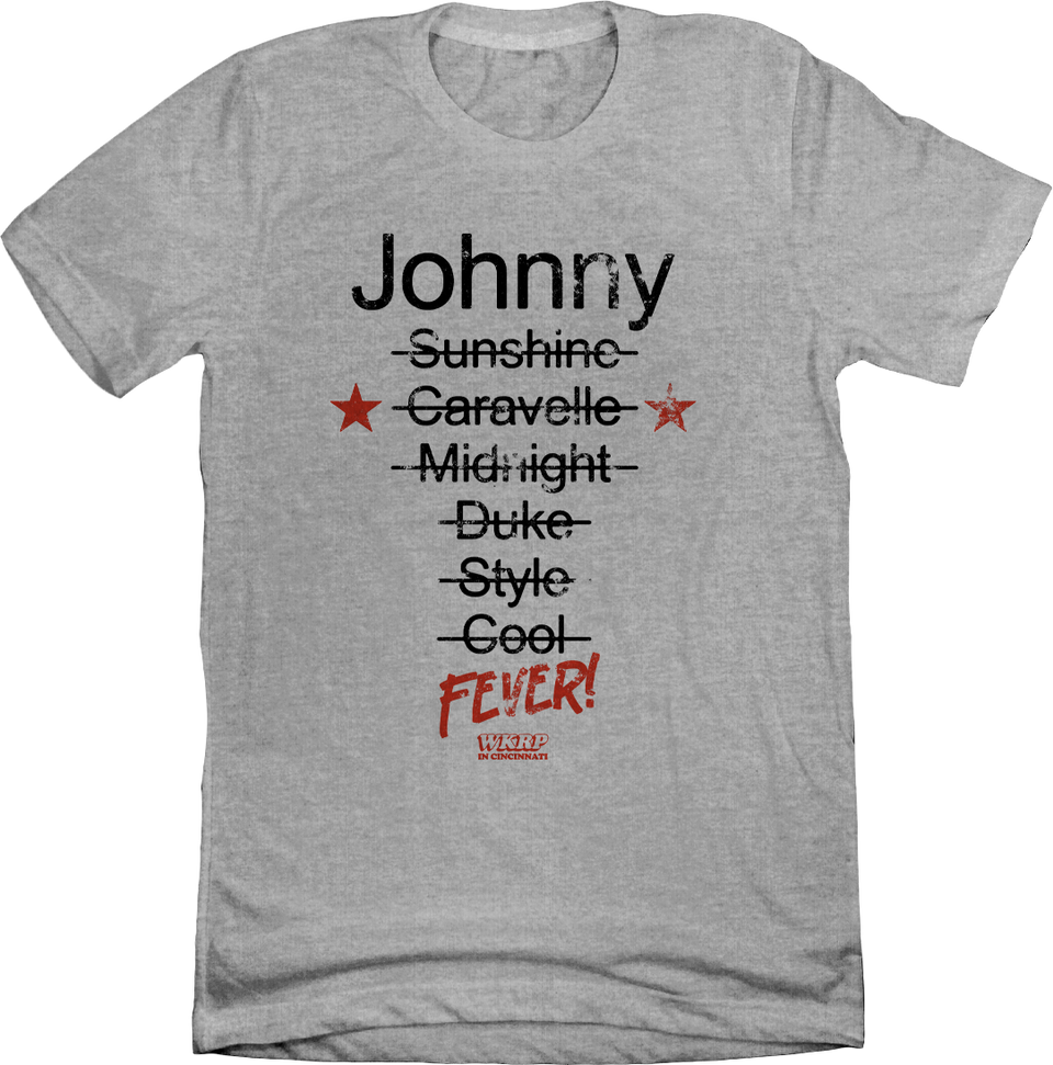 Johnny Fever DJ Names - Cincy Shirts