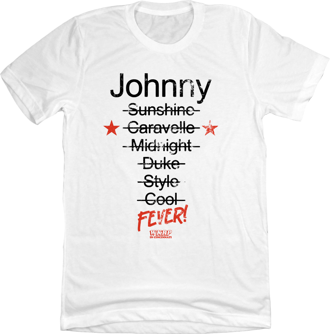 Johnny Fever DJ Names - Cincy Shirts