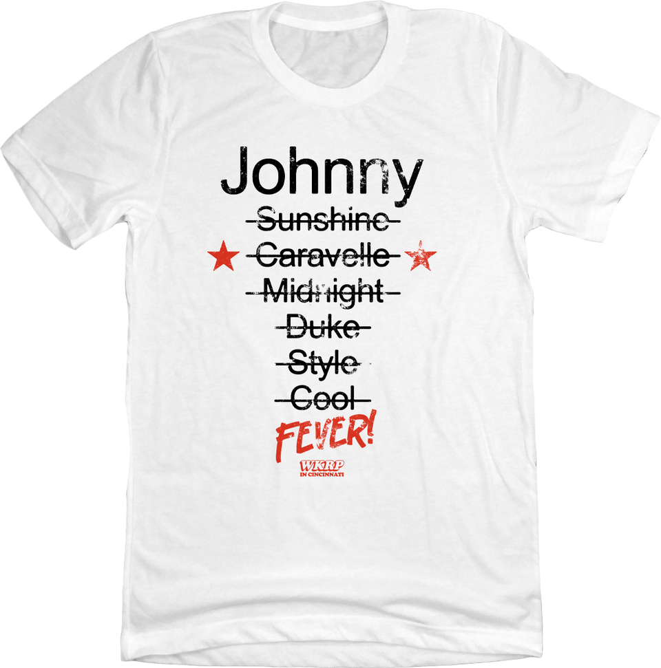 Johnny Fever DJ Names - Cincy Shirts