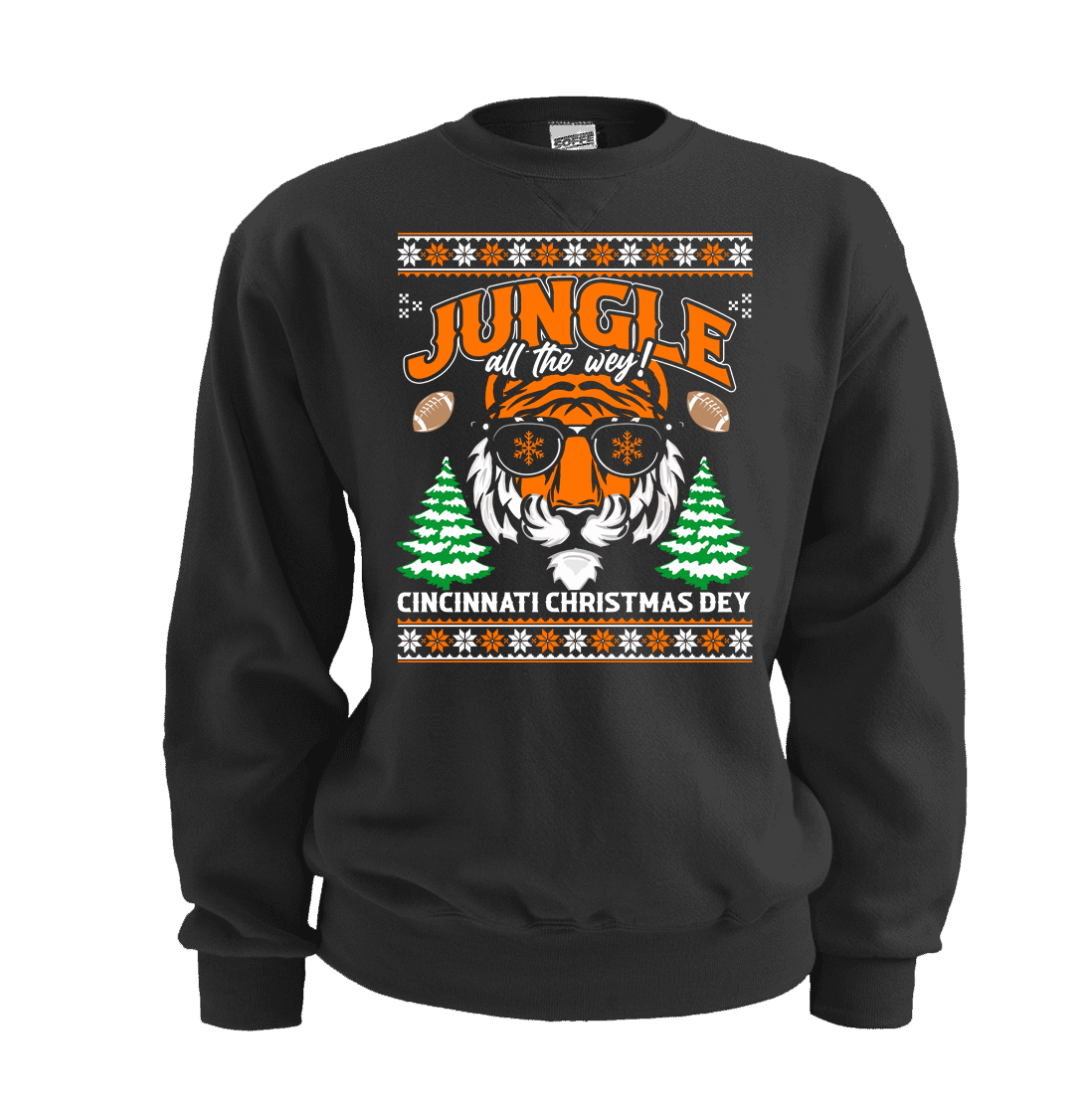 Jungle All The Way Ugly Christmas Sweater - Cincy Shirts