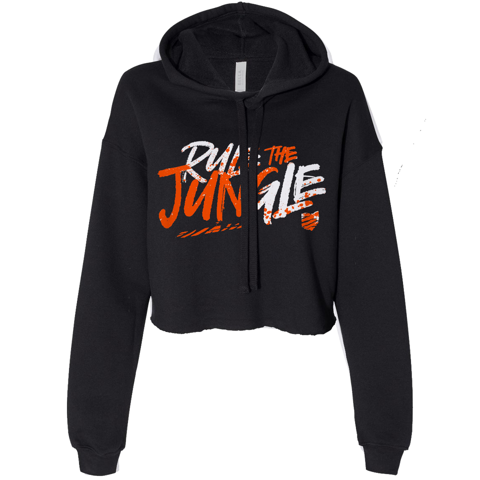 Rule the Jungle Splatter Cropped Hoodie