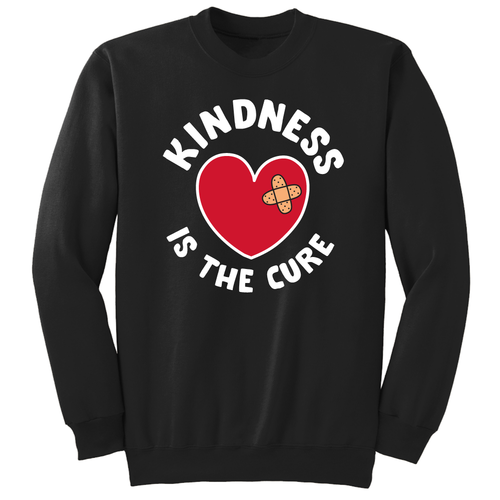 Kindness Is The Cure (White Ink on Black) - Cincy Shirts