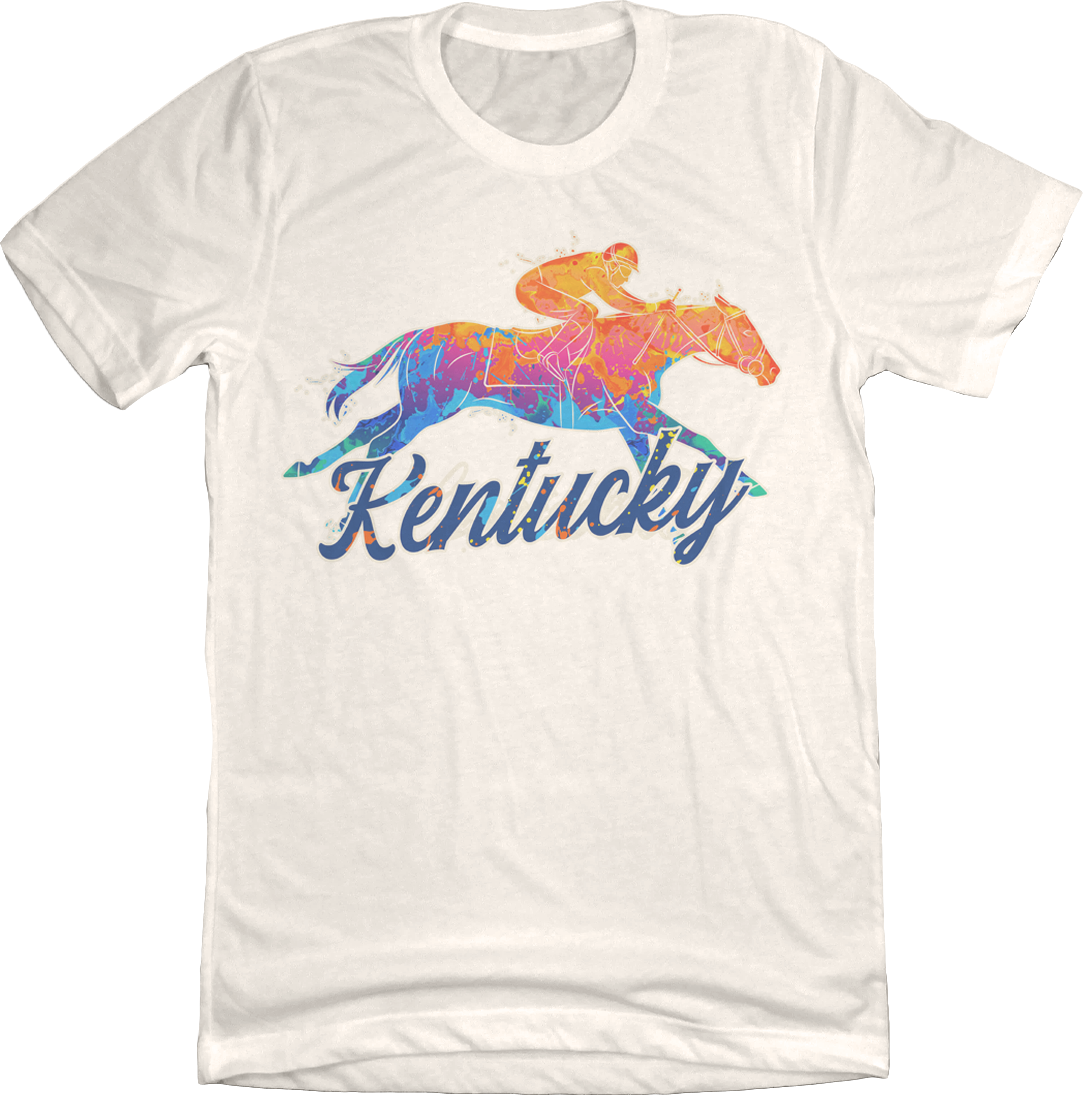 Kentucky Horse Splatter Pattern Natural - Cincy Shirts