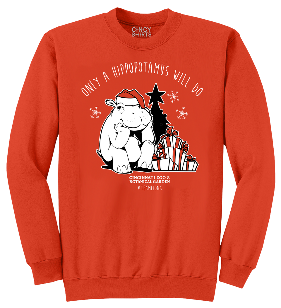 Fiona Hippopotamus for Christmas 2020 - Cincy Shirts