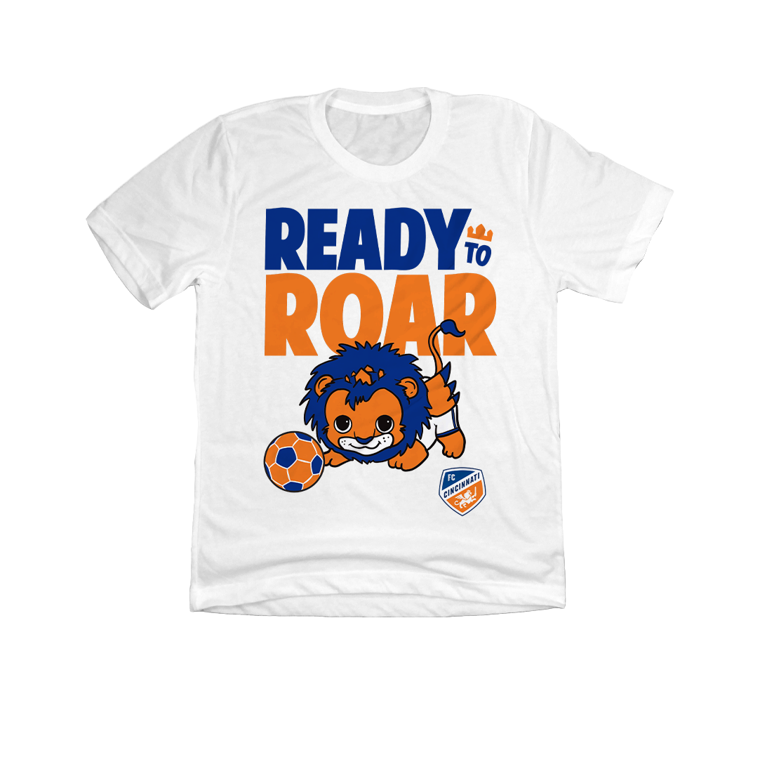 Cincinnati Ready to Roar Football Full Color | Cincinnati Football Apparel | Cincy Shirts Unisex T-Shirt / Natural / 2x