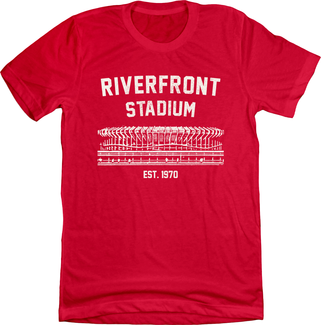 Riverfront Stadium Established 1970 T-shirt Cincy Shirts