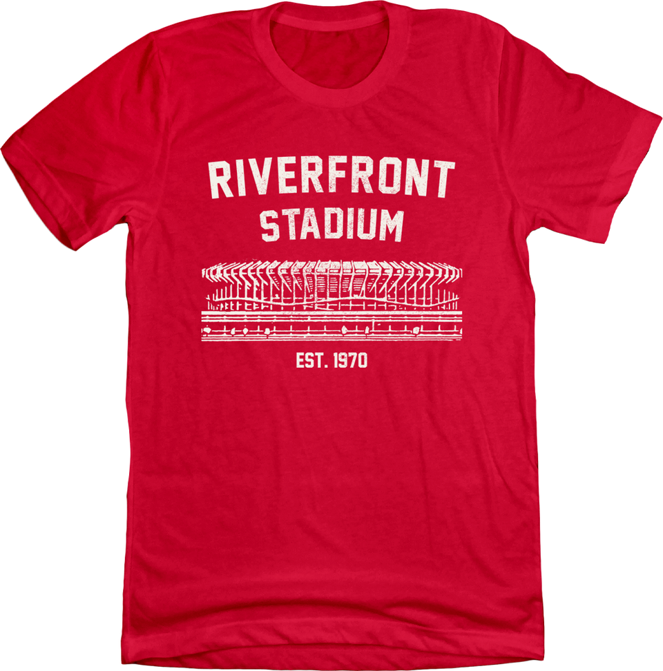 Riverfront Stadium Established 1970 T-shirt Cincy Shirts