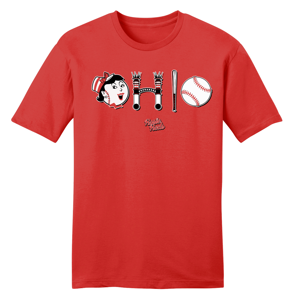 Rosie OHIO Rosie Reds Cincinnati Rosie Reds Baseball Cincy Shirts Long Sleeve T Shirt Red XL