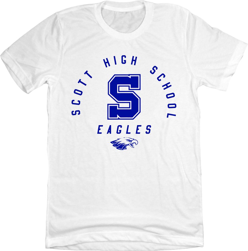Scott High Eagle Arch Logo white T-shirt Cincy Shirts
