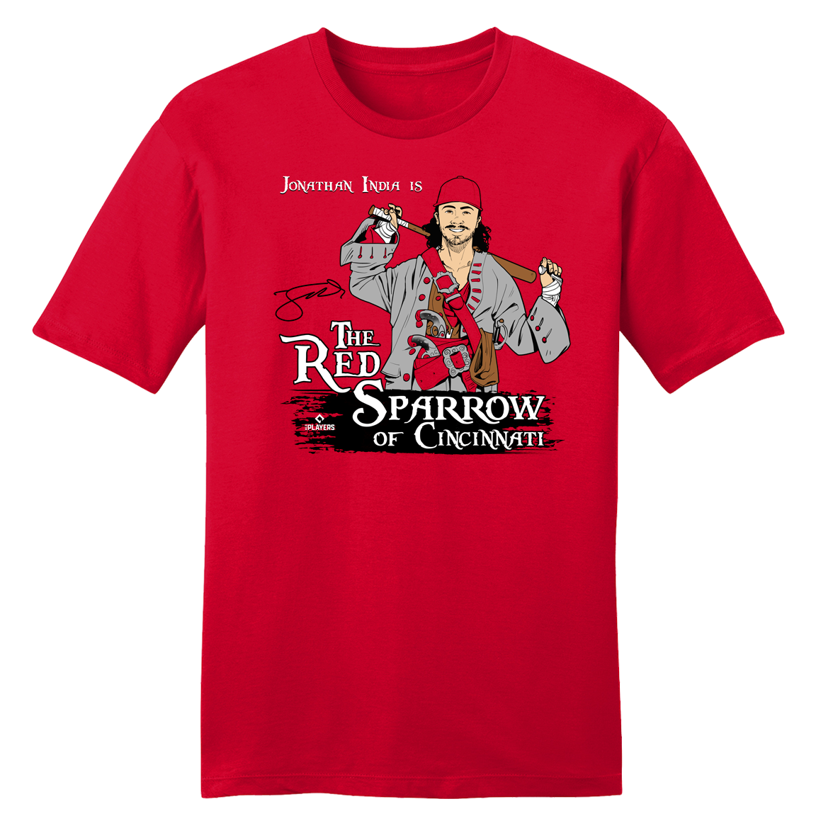 Jonathan India "The Red Sparrow" - Cincy Shirts