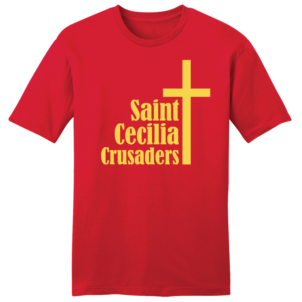 St. Cecilia Crusaders Gold Cross - Cincy Shirts