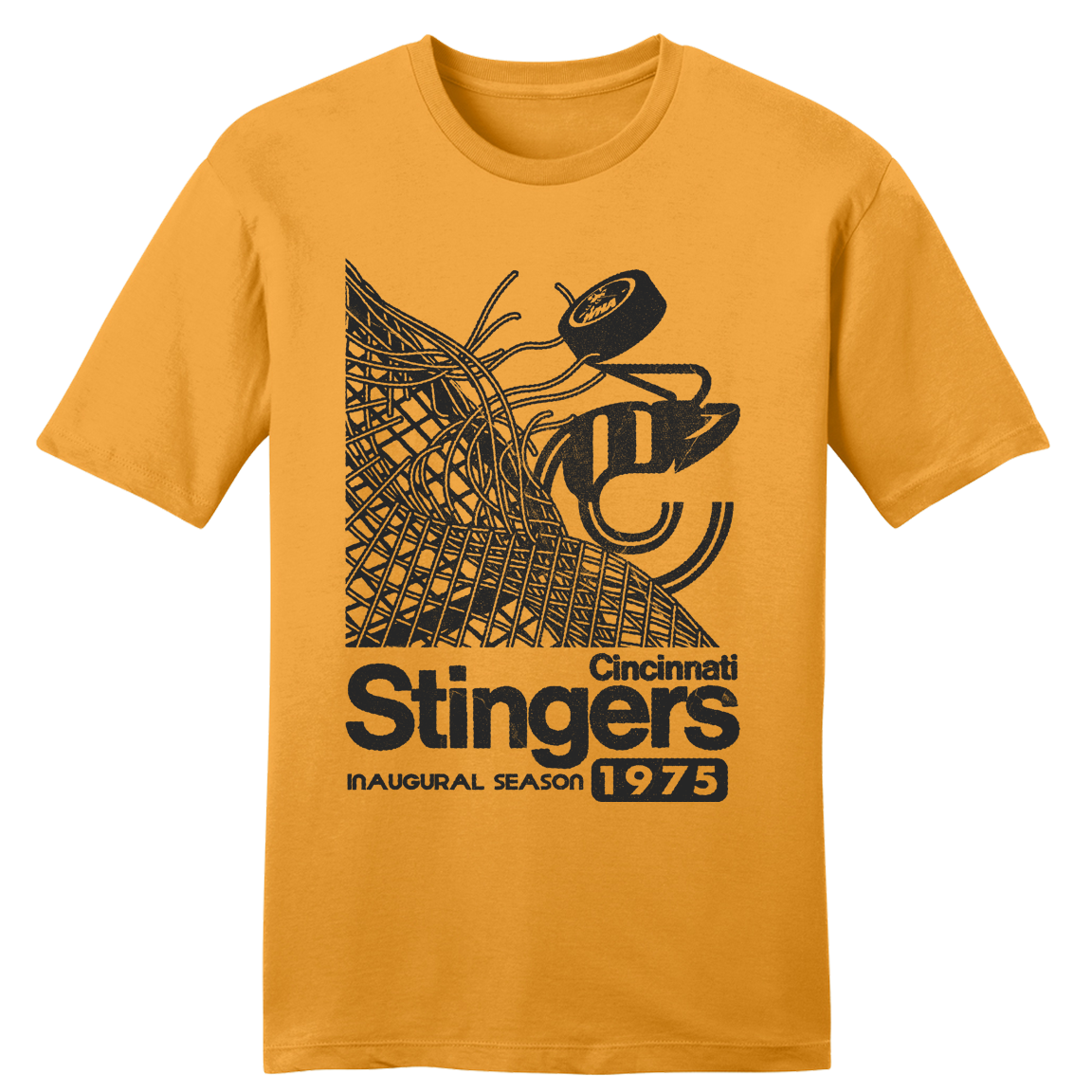 1975 Cincinnati Stingers Inaugural Season T-shirt