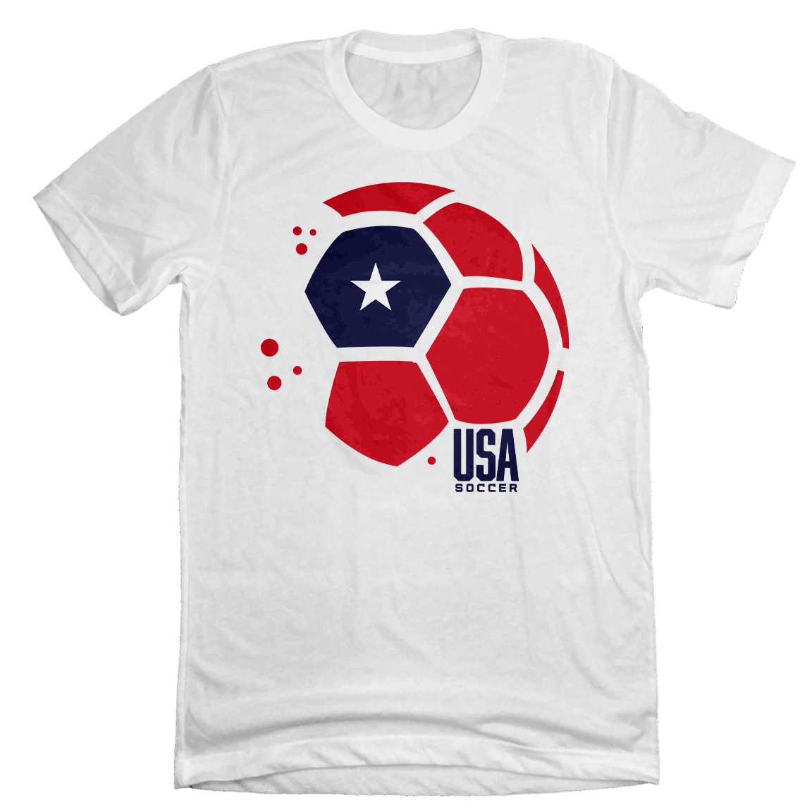USA Soccer Ball white t-shirt