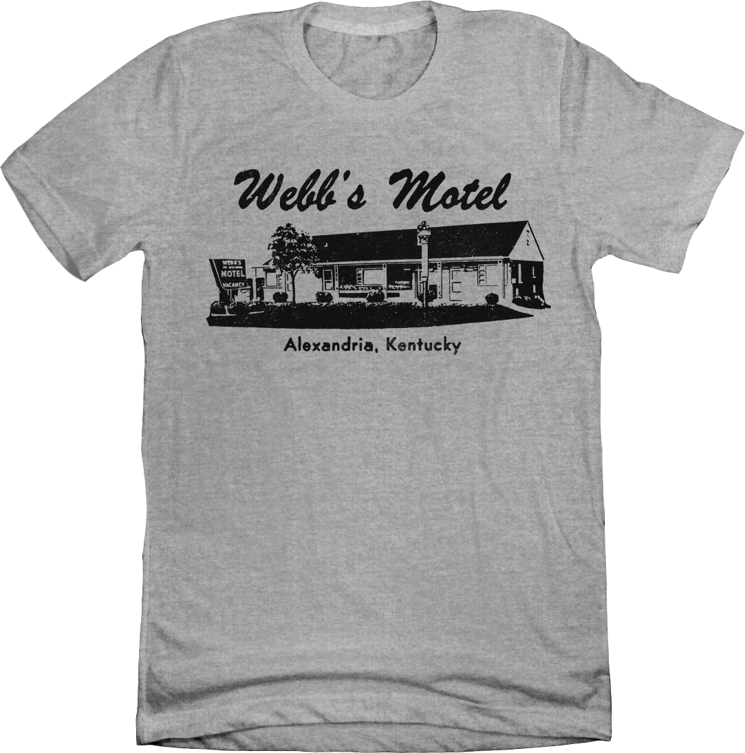Webb's Motel Alexandria grey T-shirt Cincy Shirts