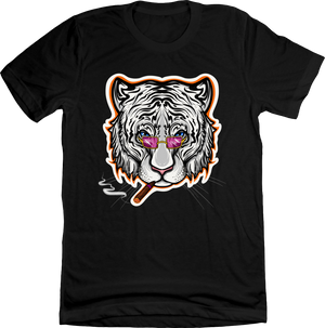 Bengal Tiger - Shawn Voelker Print | Football Apparel | Cincy Shirts Unisex T-Shirt / White / 3X