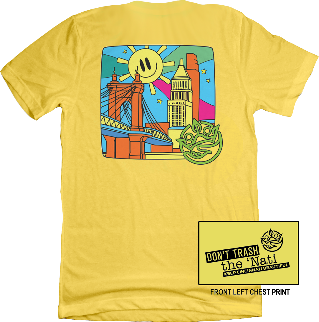 Don't Trash the 'Nati Sunshine Cincy Shirts  Yellow T-shirt