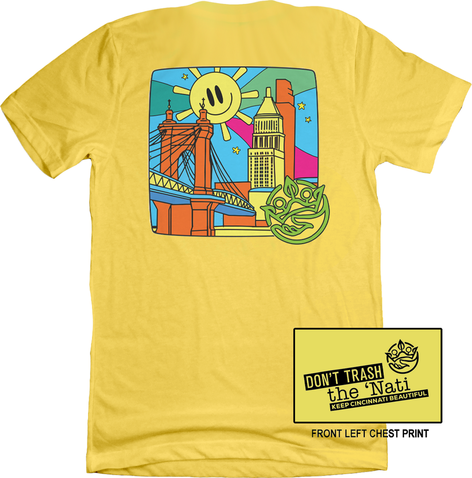 Don't Trash the 'Nati Sunshine Cincy Shirts  Yellow T-shirt